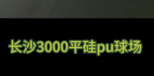 長沙3000平硅pu球場成品展示
